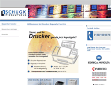 Tablet Screenshot of drucker-reparaturservice.de